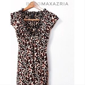 BCBGMaxAzria embellished floral midi dress